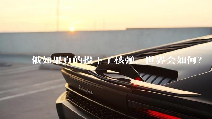 俄如果真的投下了核弹，世界会如何？